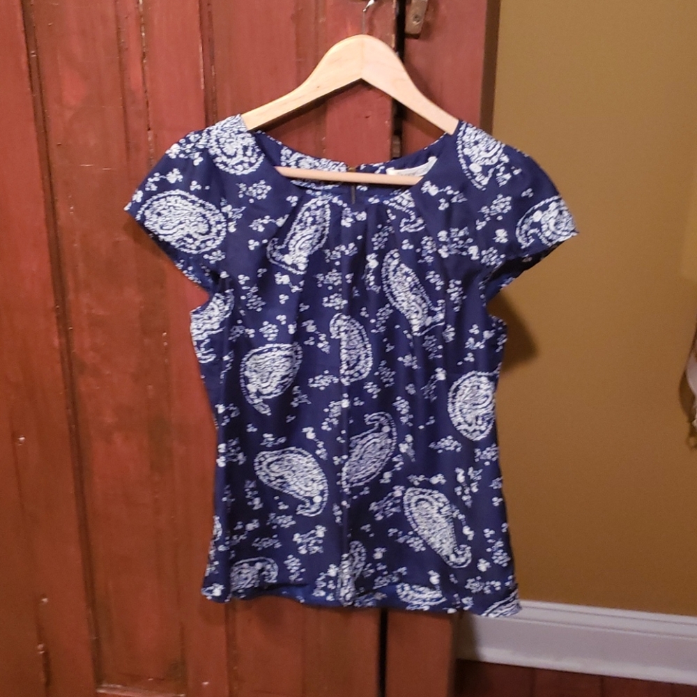 Sunny Girl blue white blouse